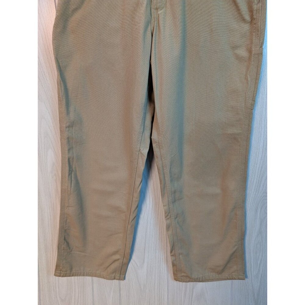 Mens 36x30 Carhartt FRB159-GKH FR Flame Resistant Canvas Pants Workwear - Picture 3 of 11
